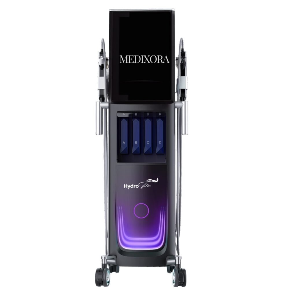 Hydro Pro hydrafacial 10in1 machine for deep cleansing, hydration, exfoliation, and advanced skin rejuvenation by Medixora