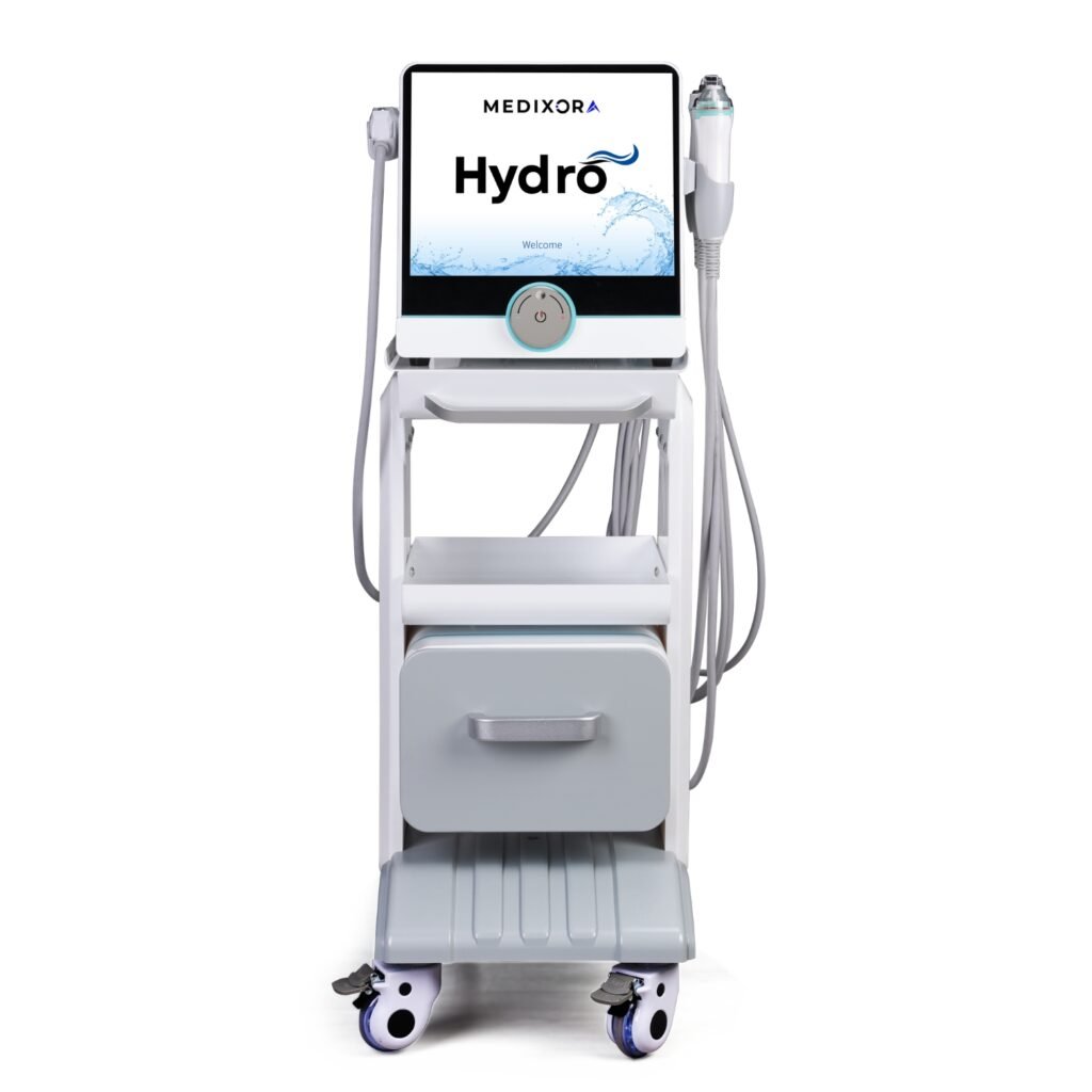Hydro hydrafacial 6in1 machine for deep cleansing, hydration, exfoliation, and skin rejuvenation treatments by Medixora