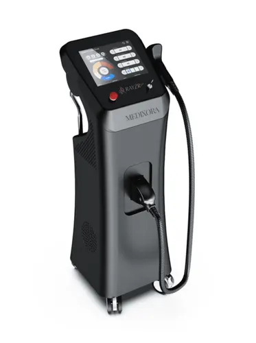 Front view of the Rayzr LV Plus Diode Laser Machine by Medixora